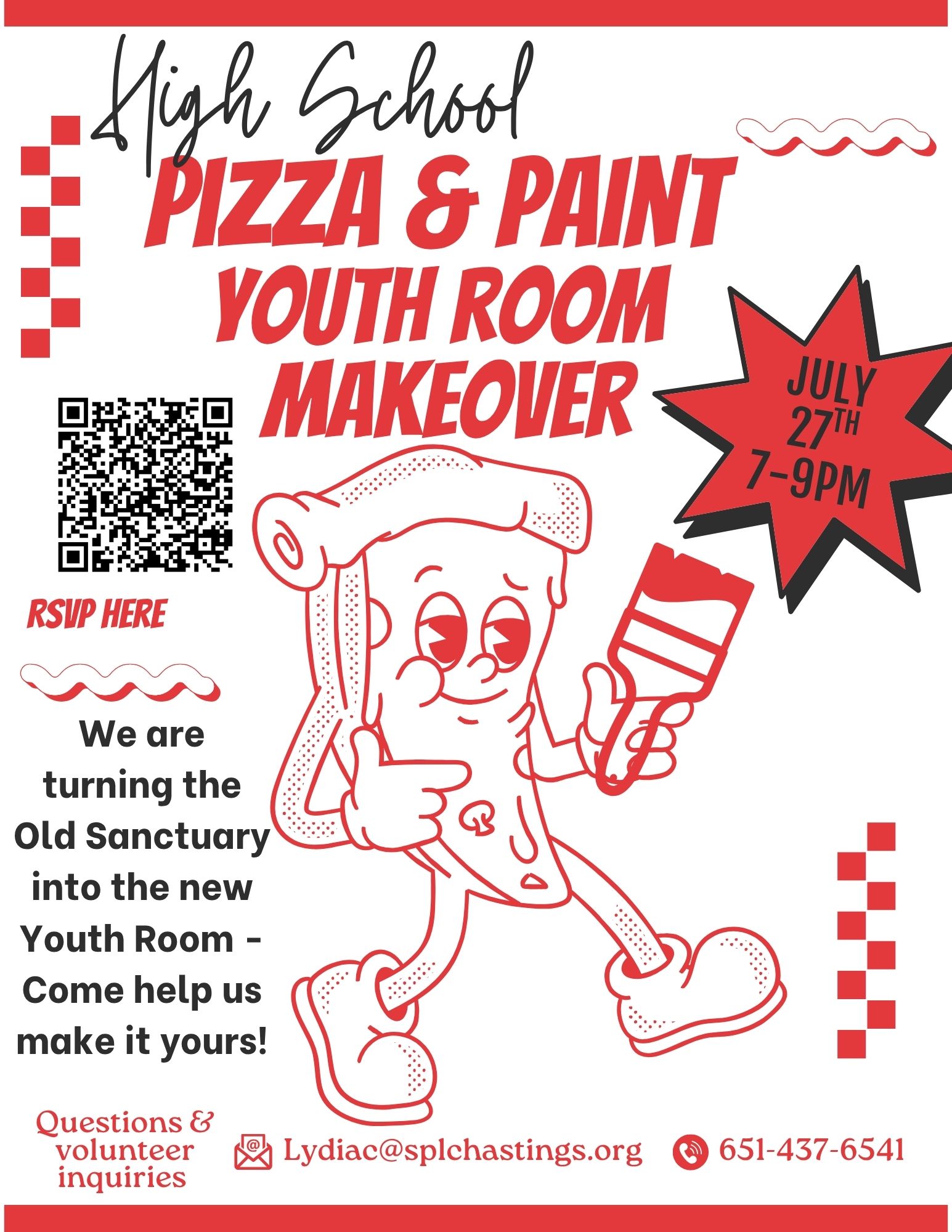HIGH SCHOOL PIZZA AND PAINT NIGHT Intro Photo